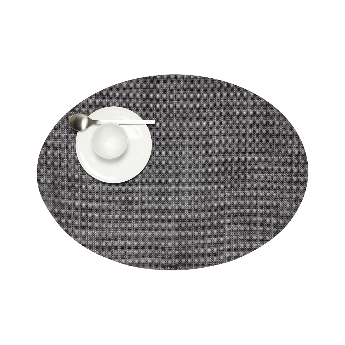 Mini Basketweave Placemats - Cool Grey