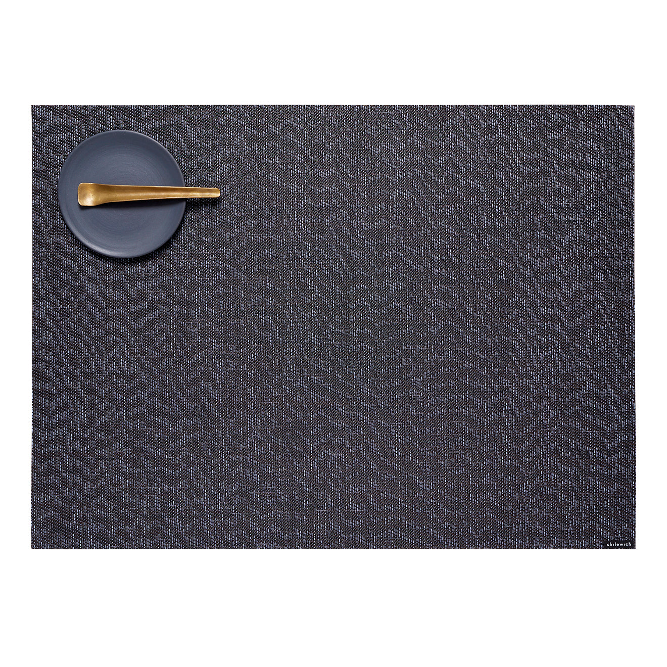 Chilewich　4枚 Grey Panel Moire_Zephyr_Placemat_Prop.jpg