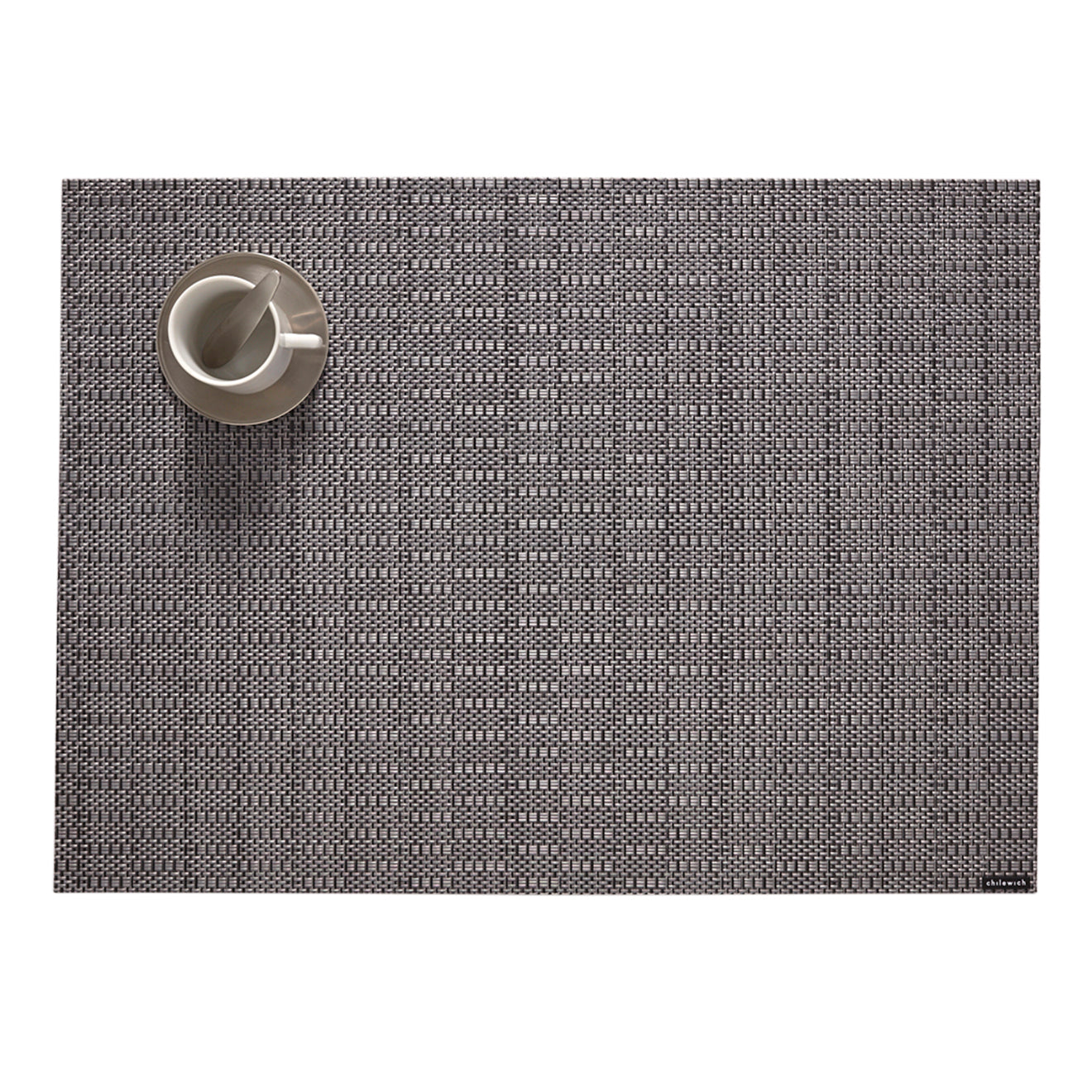Chilewich　4枚 Grey Panel Thatch Placemats | Chilewich