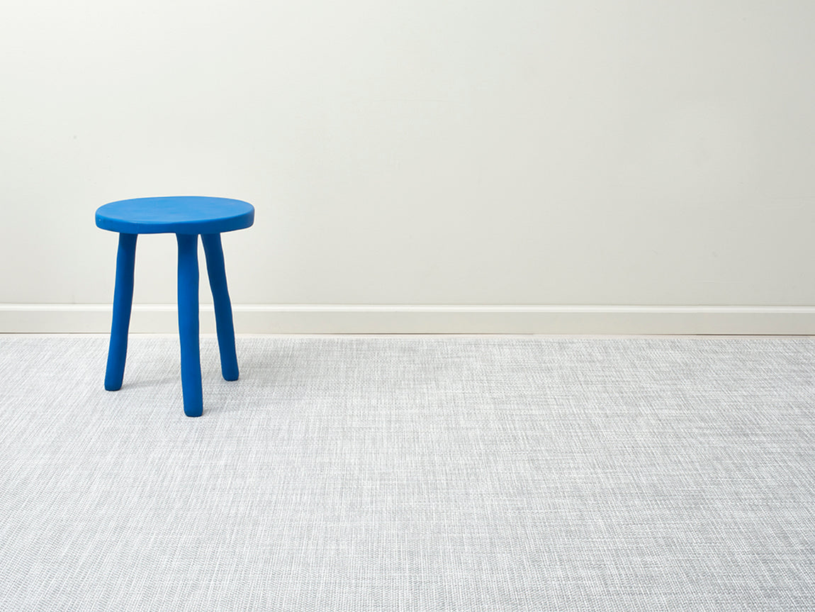 Ikat Installed Flooring - White/Silver