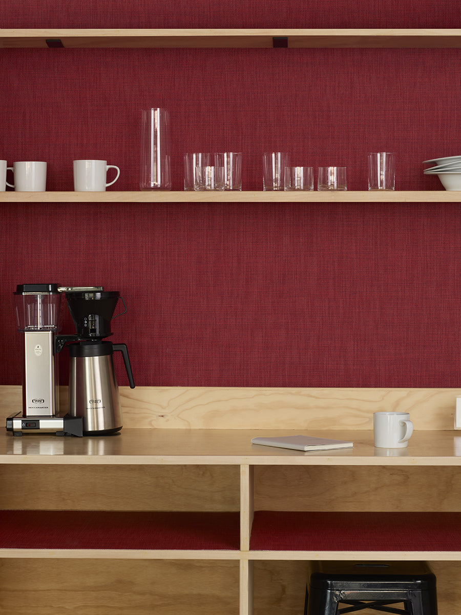 Mini Basketweave Wall Textiles - Scarlet