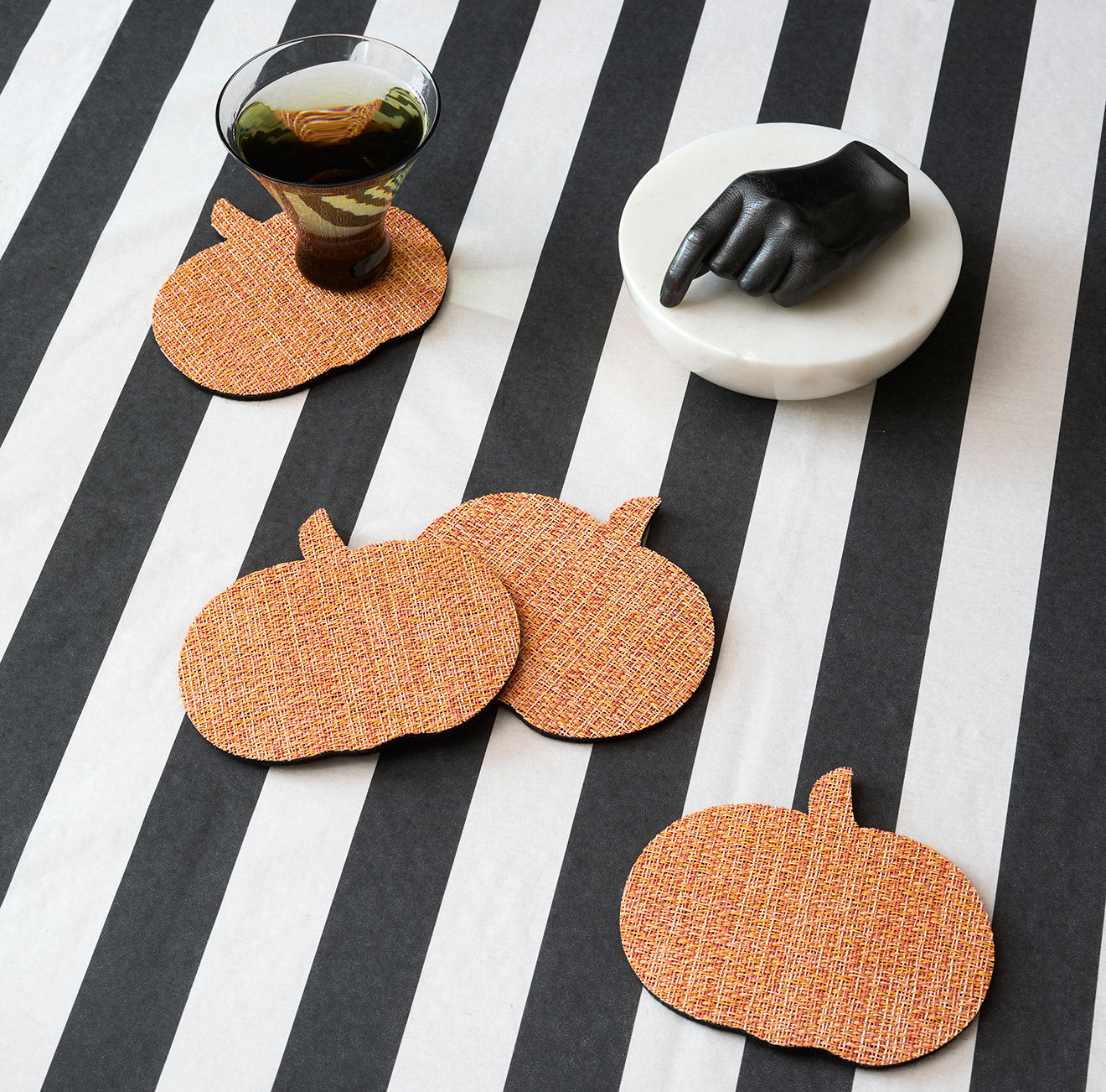 Detail image of Chilewich woven material showcasing texture, color, and pattern of the terrastrand yarn weave.