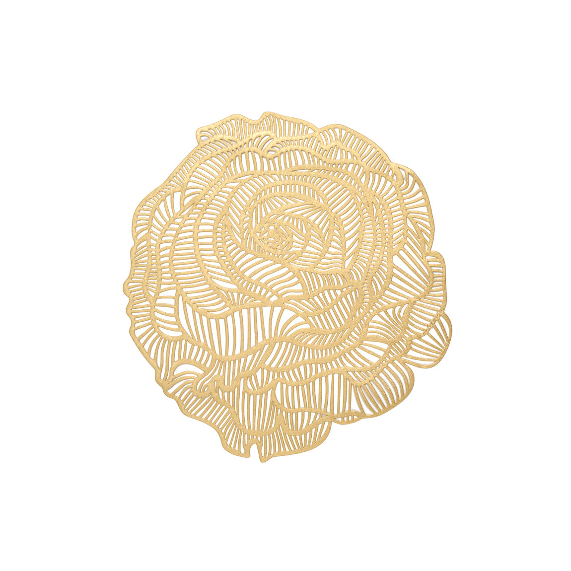 Rose Placemats - Brass