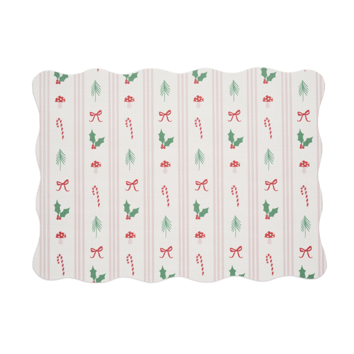 Festive Icon Stripes Placemats - Multi