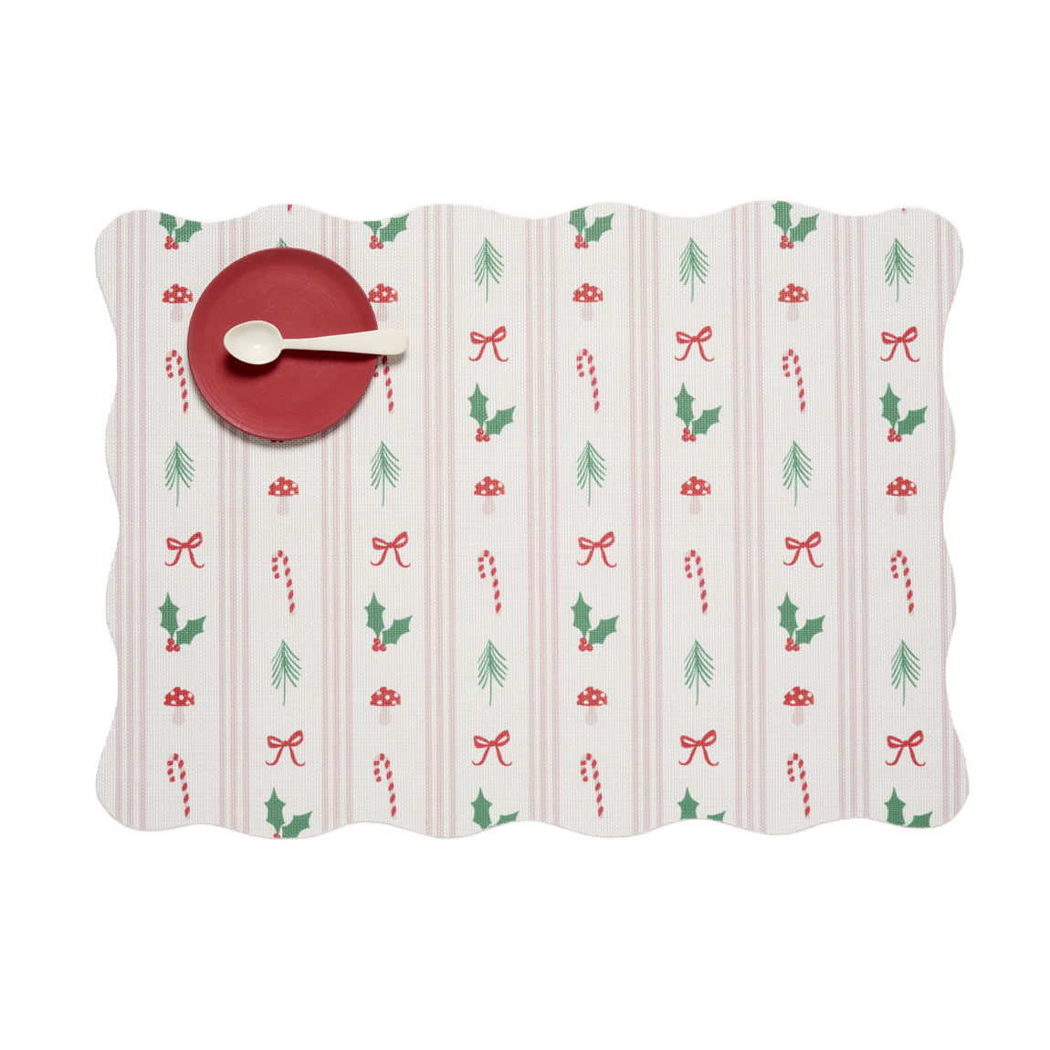 Festive Icon Stripes Placemats - Multi View 1