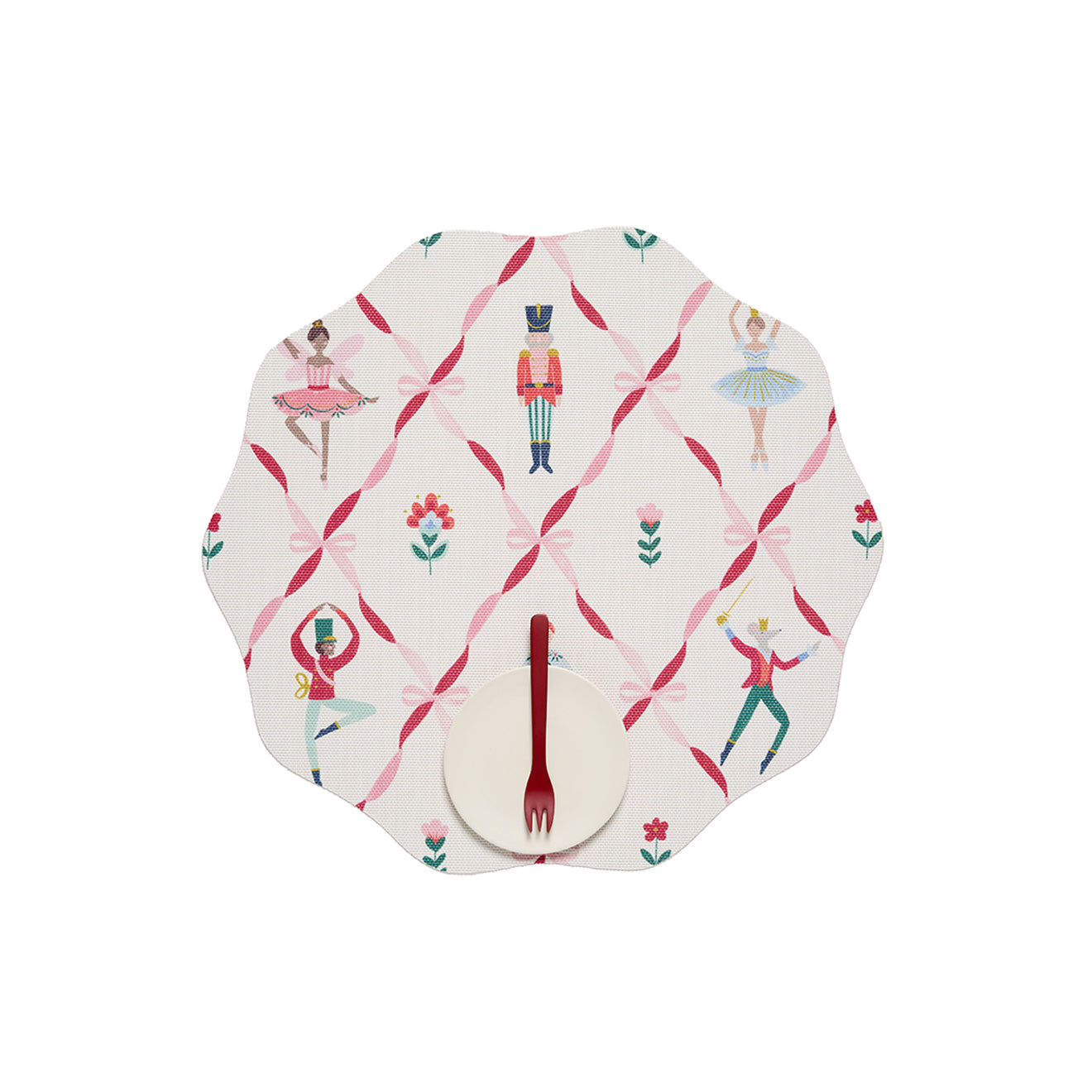 Detail image of Chilewich woven material showcasing texture, color, and pattern of the terrastrand yarn weave.