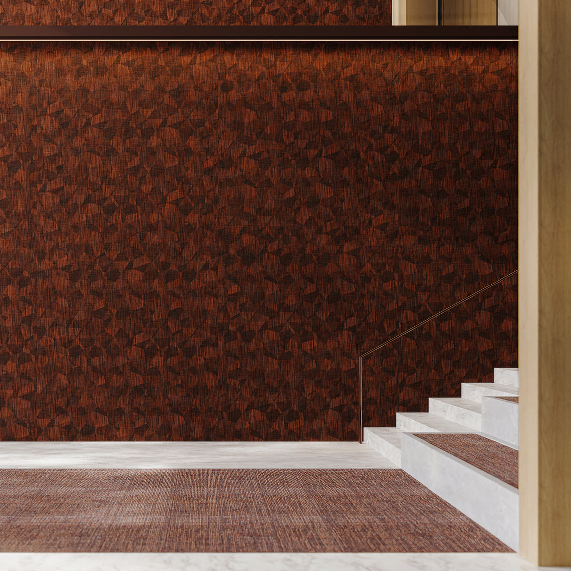 Geo Wall Textiles - Earthen Red