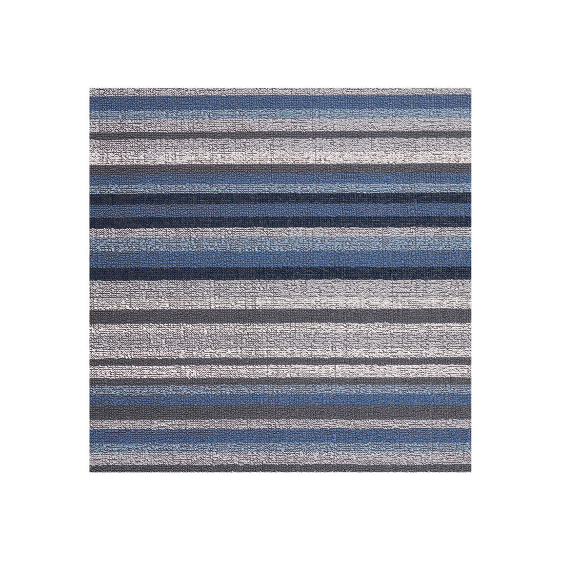 Horizon Stripe Shag Mat Samples - Deep Sea View 1