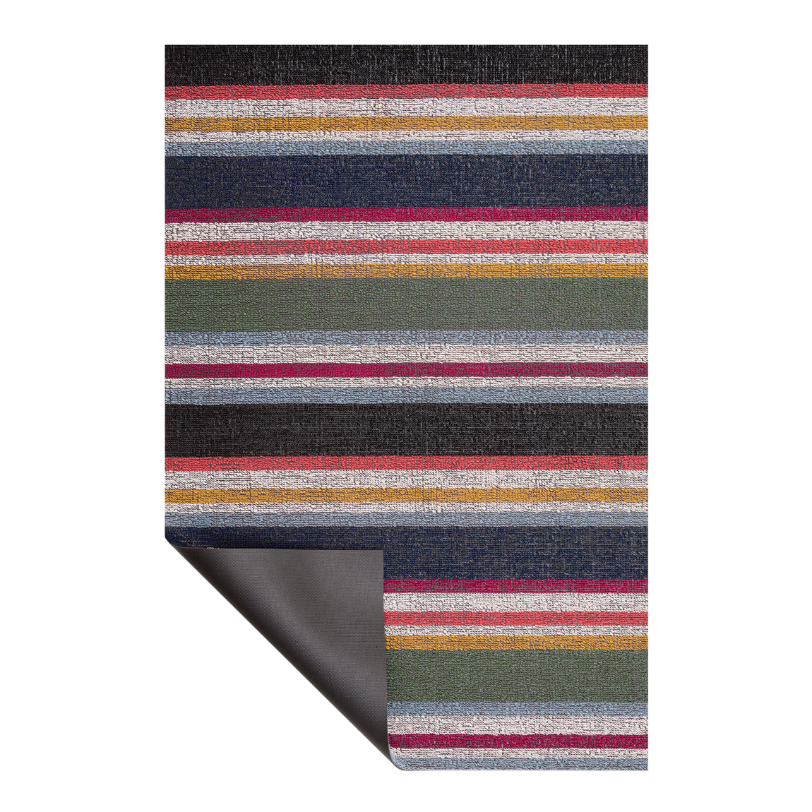 Shuffle Stripe Shag Mats - Petunia