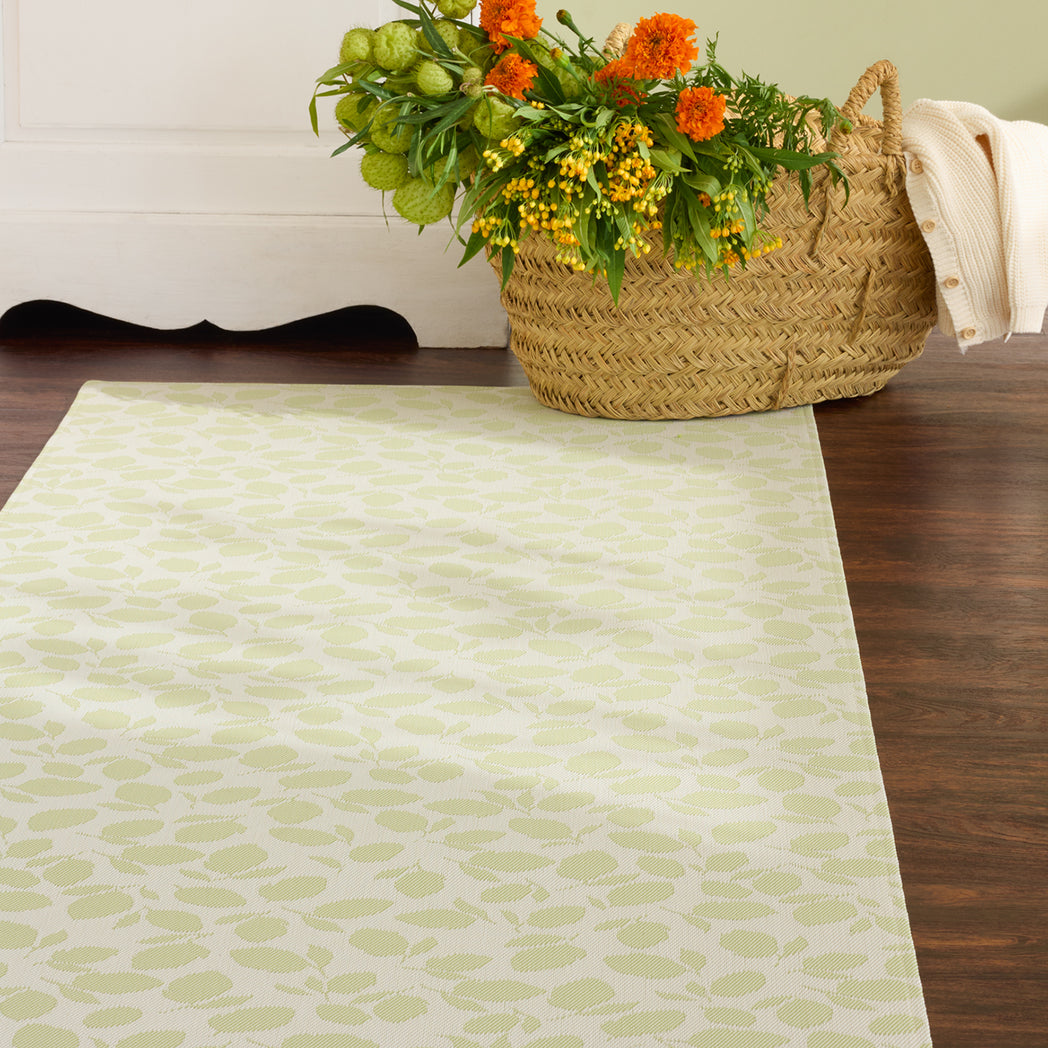 Sprouting Rug Lemon Leaves Rugs - Sprout | Chilewich
