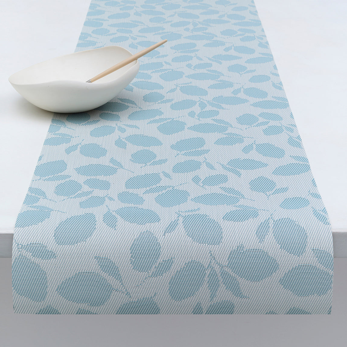 Lemon Leaves Table Runners - Robin's Egg View 1