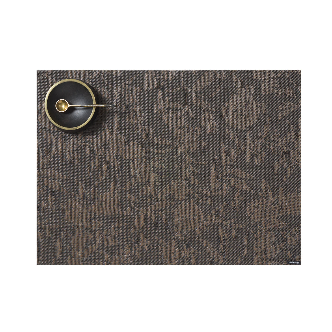 Sunprint Floral Placemats - Deep Brown View 1