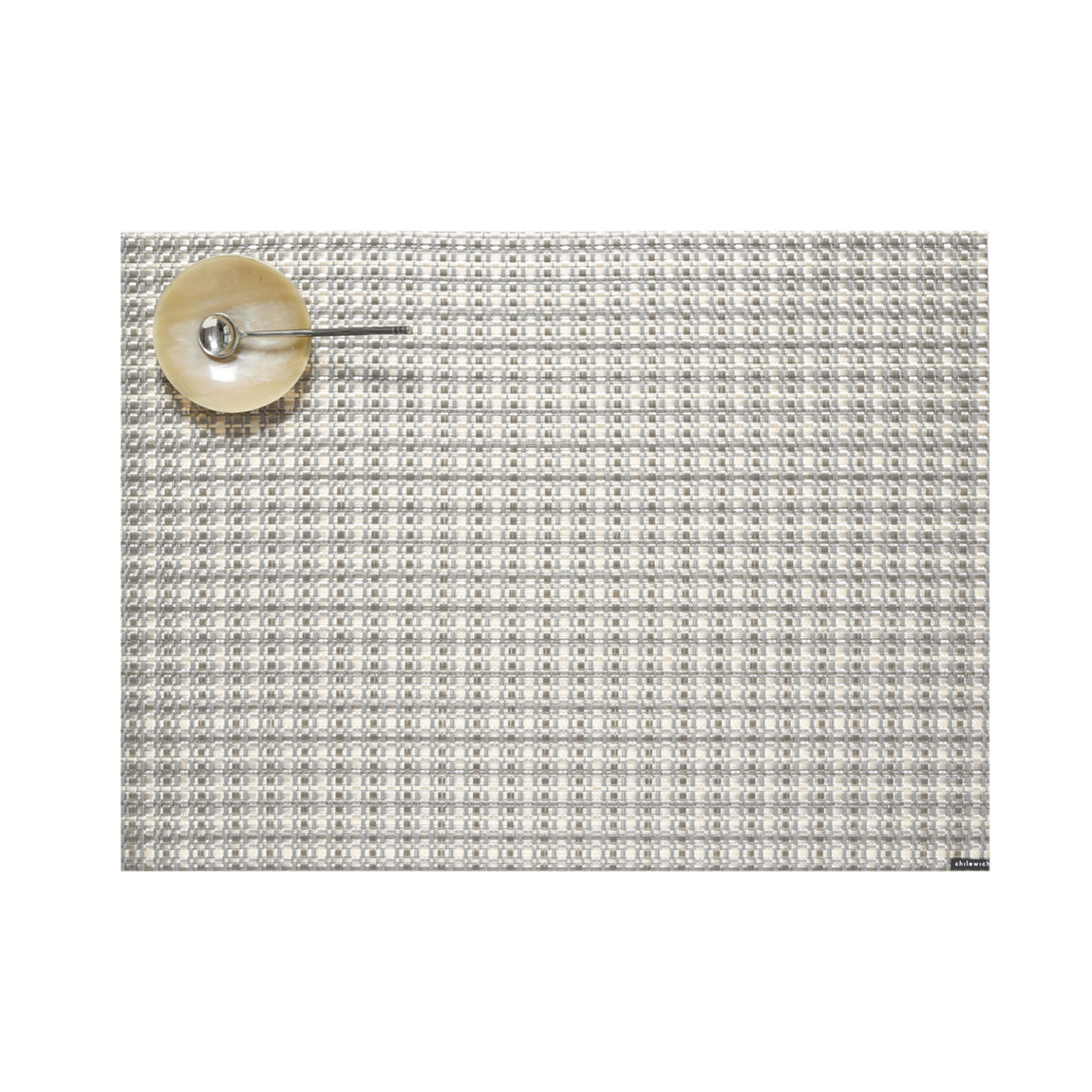 Windowpane Placemats - Nickel View 1