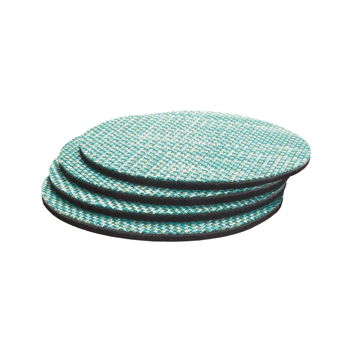 Mini Basketweave Coasters - Turquoise