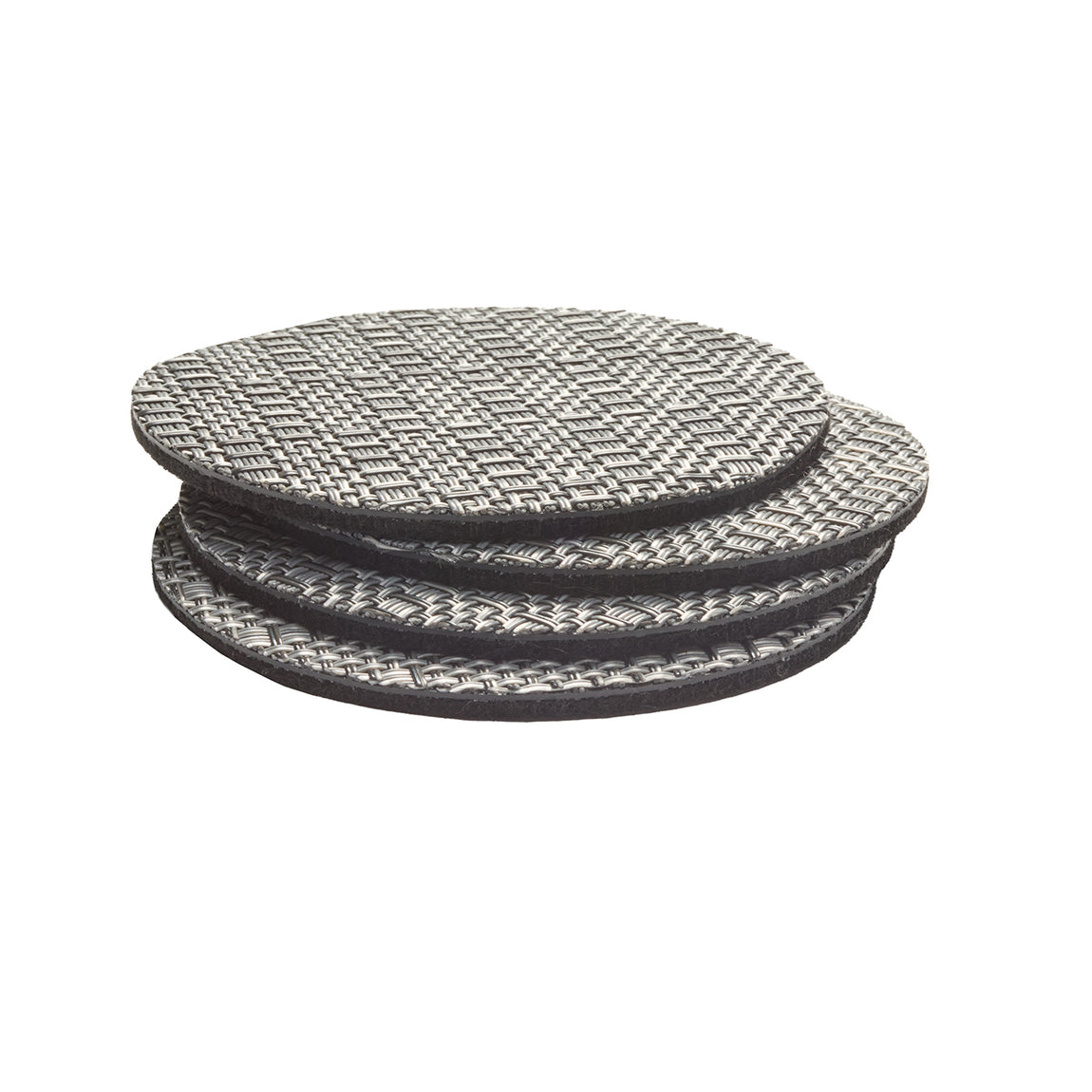 Thatch Coasters - Pewter