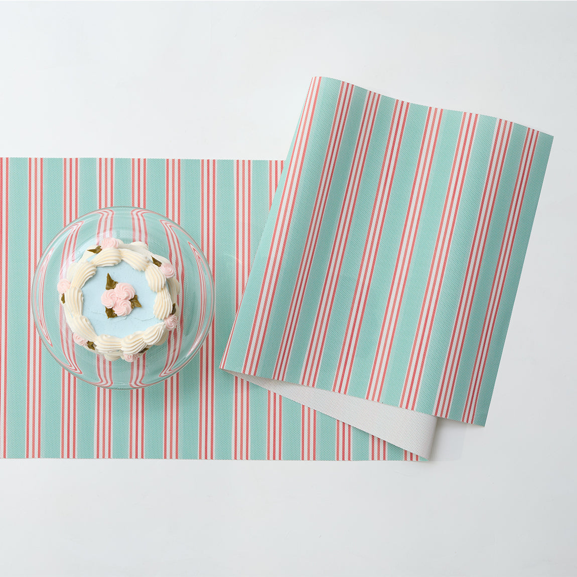 Festive Stripes Table Runners - Mint