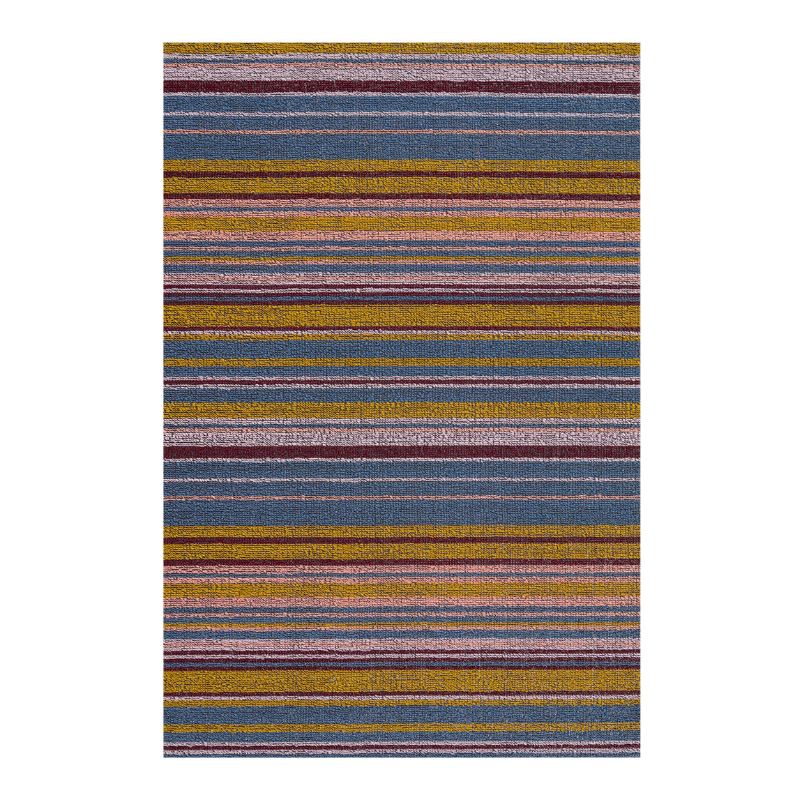 Echo Stripe Shag Mat - Dusk View 1