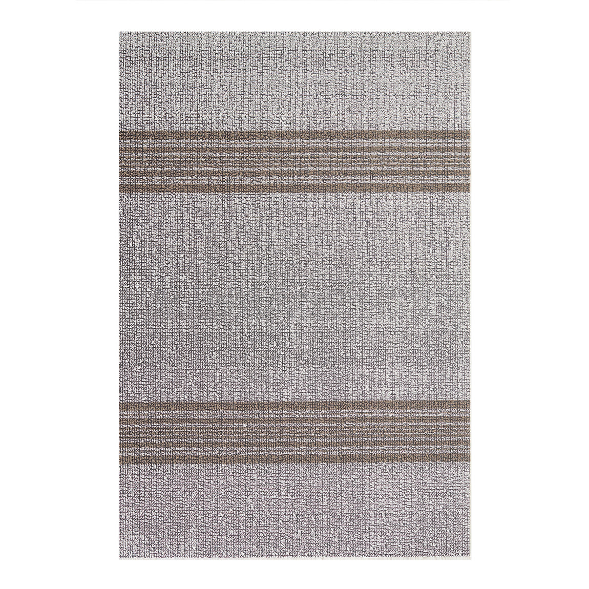 Relay Stripe Shag Mat- Ivory View 1