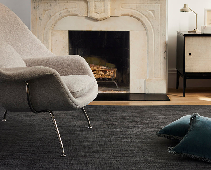 Detail image of Chilewich woven material showcasing texture, color, and pattern of the terrastrand yarn weave.