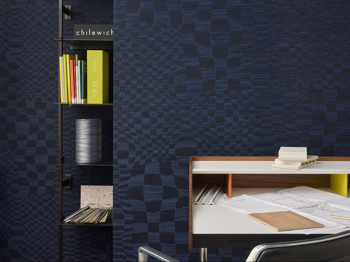 Detail image of Chilewich woven material showcasing texture, color, and pattern of the terrastrand yarn weave.