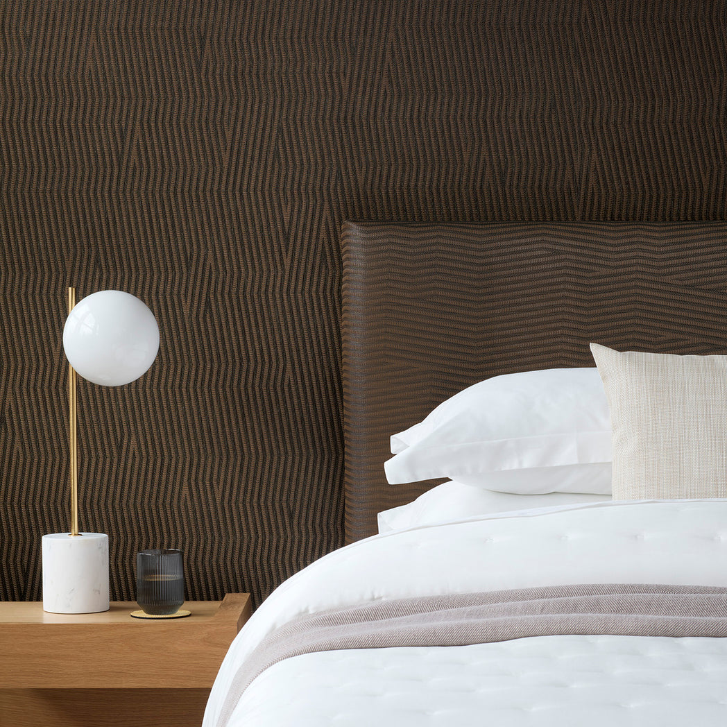 Detail image of Chilewich woven material showcasing texture, color, and pattern of the terrastrand yarn weave.
