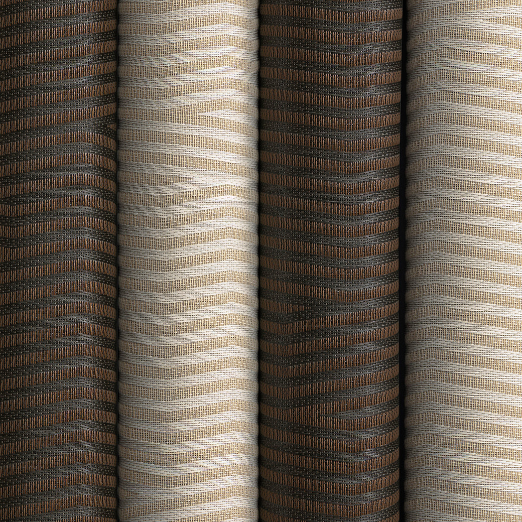 Detail image of Chilewich woven material showcasing texture, color, and pattern of the terrastrand yarn weave.