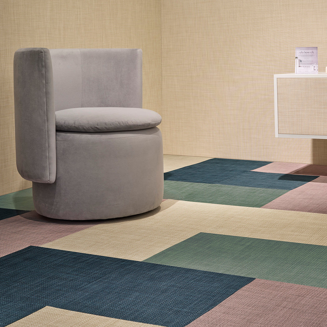 Detail image of Chilewich woven material showcasing texture, color, and pattern of the terrastrand yarn weave.
