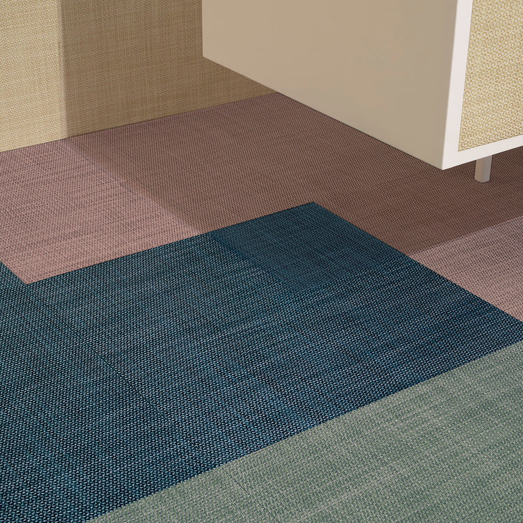 Detail image of Chilewich woven material showcasing texture, color, and pattern of the terrastrand yarn weave.