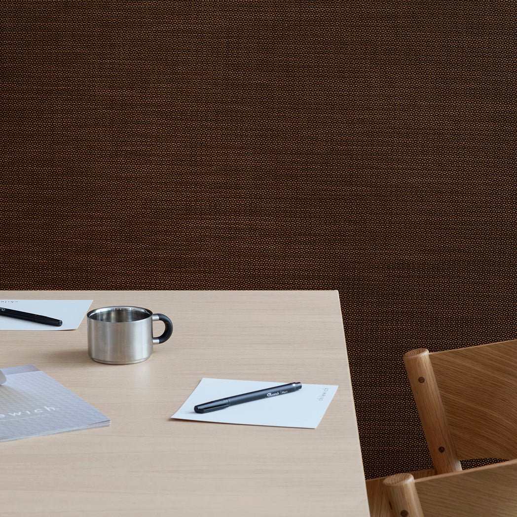 Detail image of Chilewich woven material showcasing texture, color, and pattern of the terrastrand yarn weave.