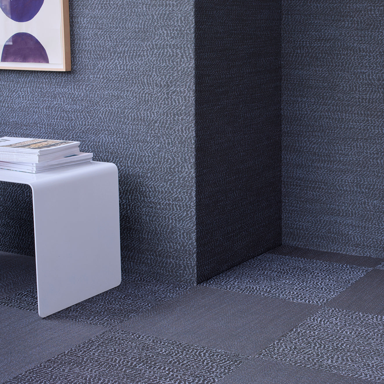 Detail image of Chilewich woven material showcasing texture, color, and pattern of the terrastrand yarn weave.