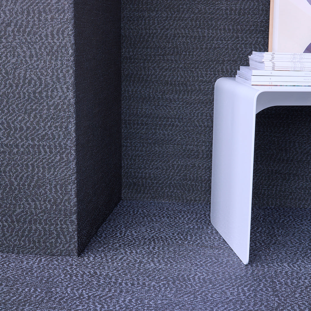 Detail image of Chilewich woven material showcasing texture, color, and pattern of the terrastrand yarn weave.