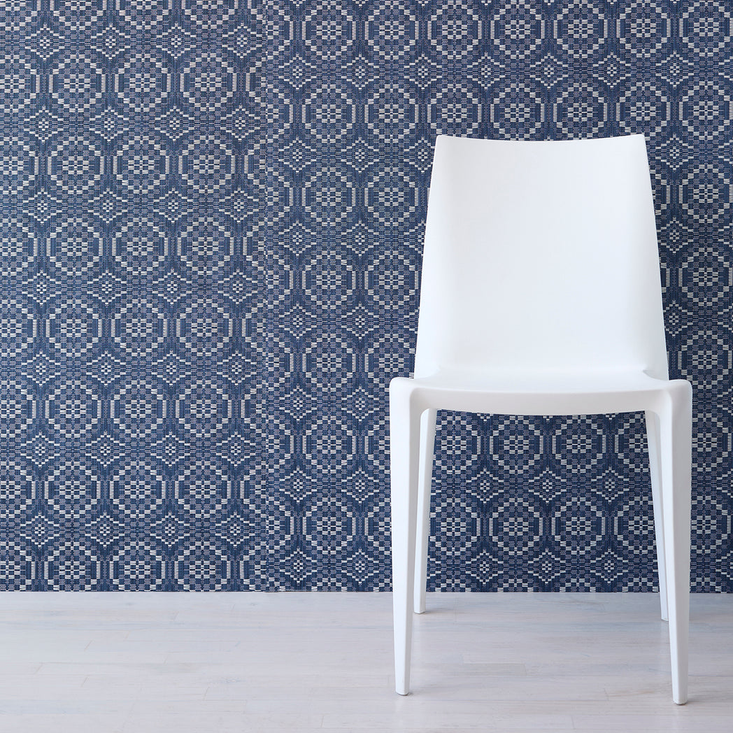 Detail image of Chilewich woven material showcasing texture, color, and pattern of the terrastrand yarn weave.