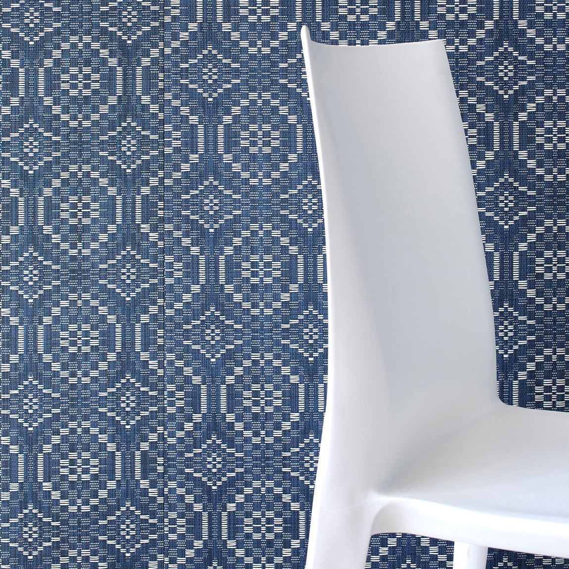 Overshot Wall Textile Samples - Denim