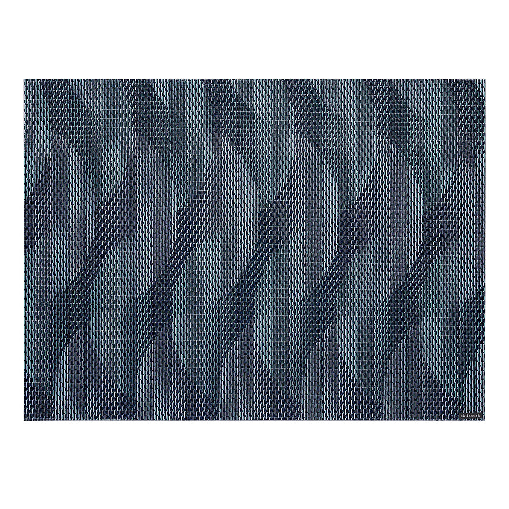 Rectangle Placemats in Mix of Navy Blue with Light Blue and Midtone Blue Green