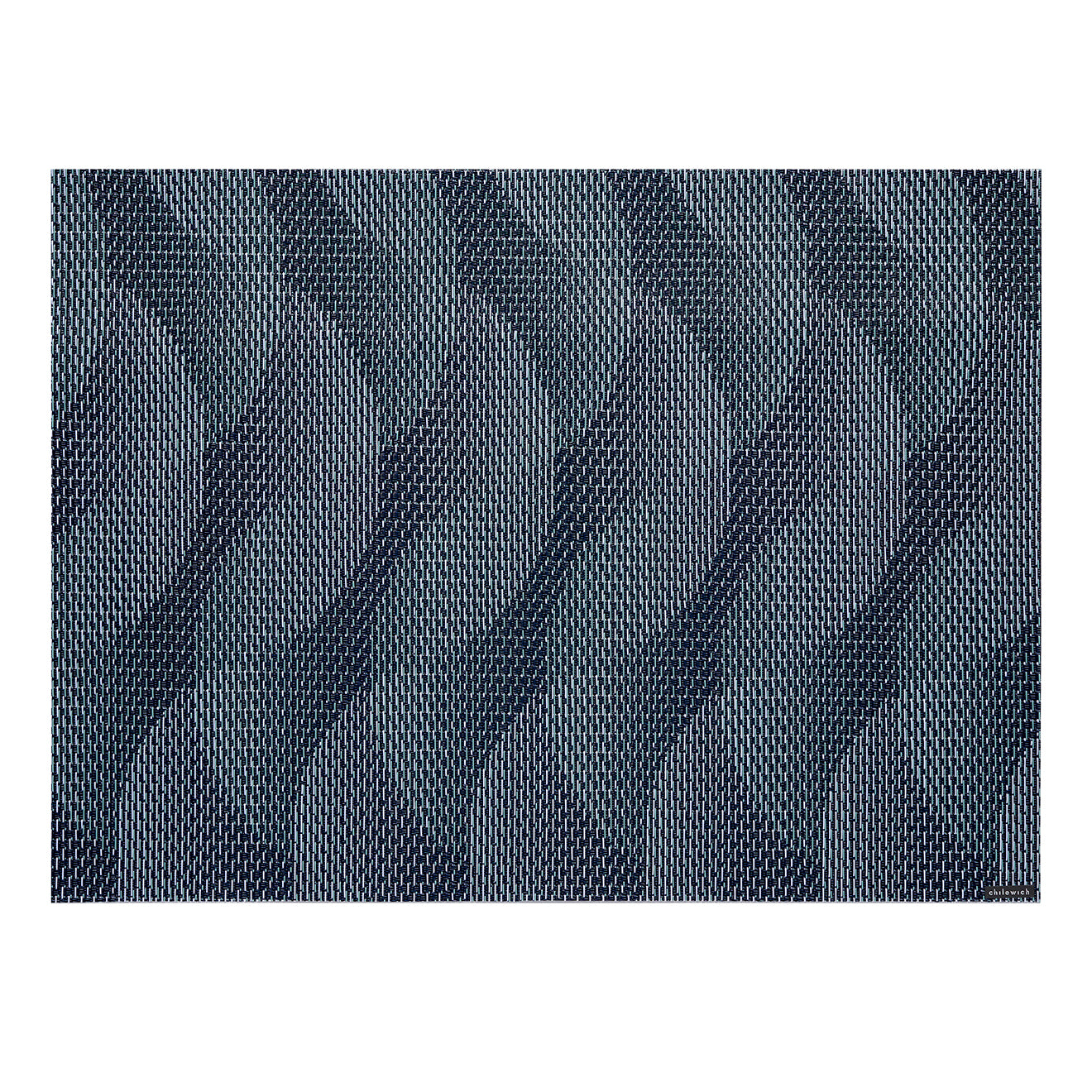 Rectangle Placemats in Mix of Navy Blue with Light Blue and Midtone Blue Green