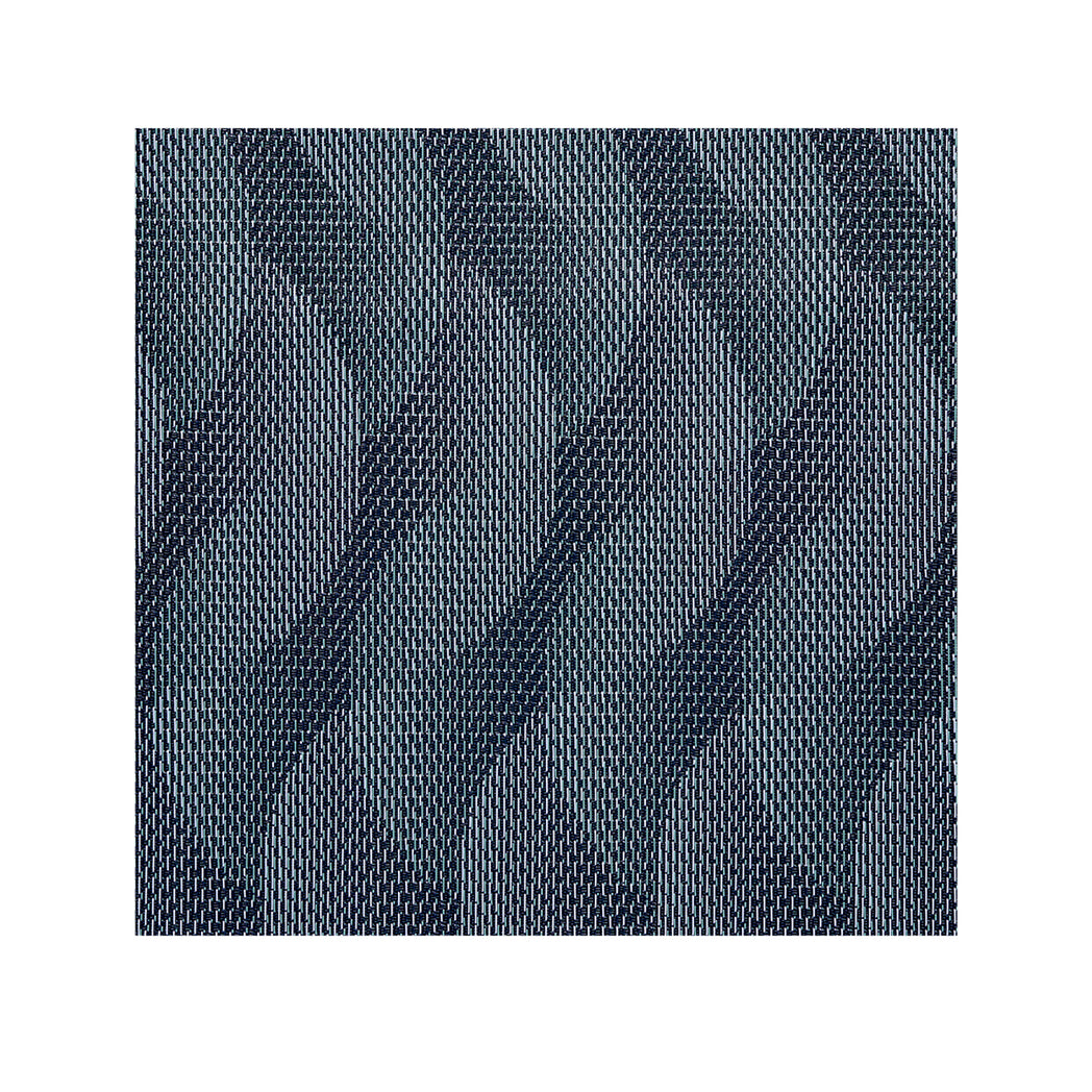 Square Placemats in Mix of Navy Blue with Light Blue and Midtone Blue Green