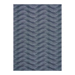 Indigo Woven Floor Mat in Mix of Navy Blue with Light Blue and Midtone Blue Green