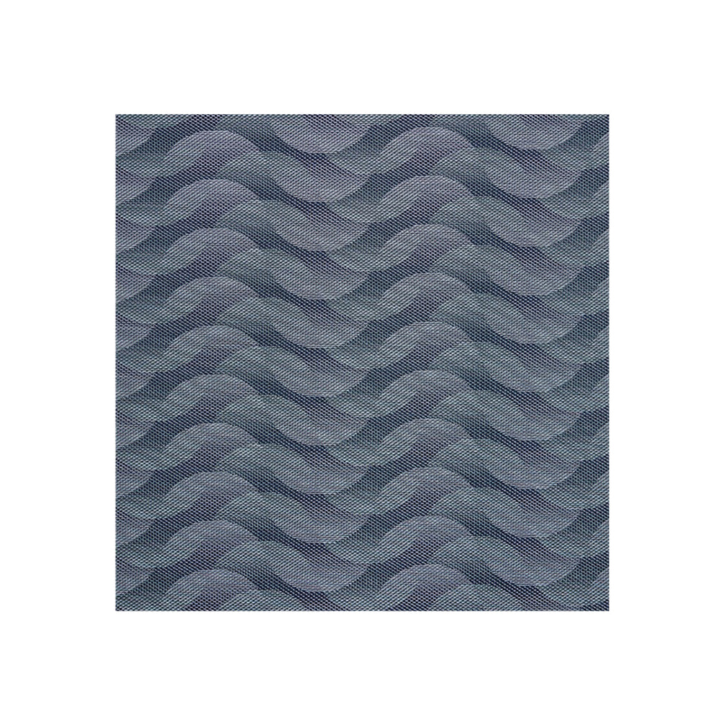 Indigo Woven Floor Mat in Mix of Navy Blue with Light Blue and Midtone Blue Green