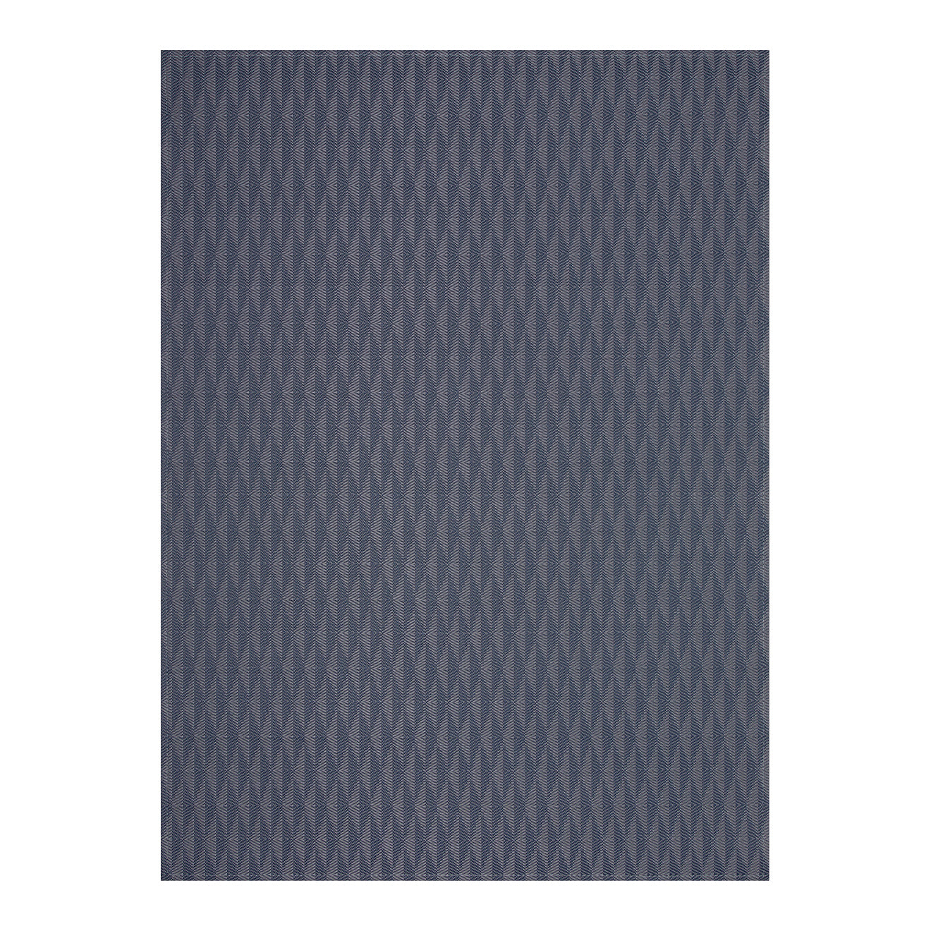 Payne's Grey Woven Floor Mat in Dark Navy Blue with Midtone Neutral Grey