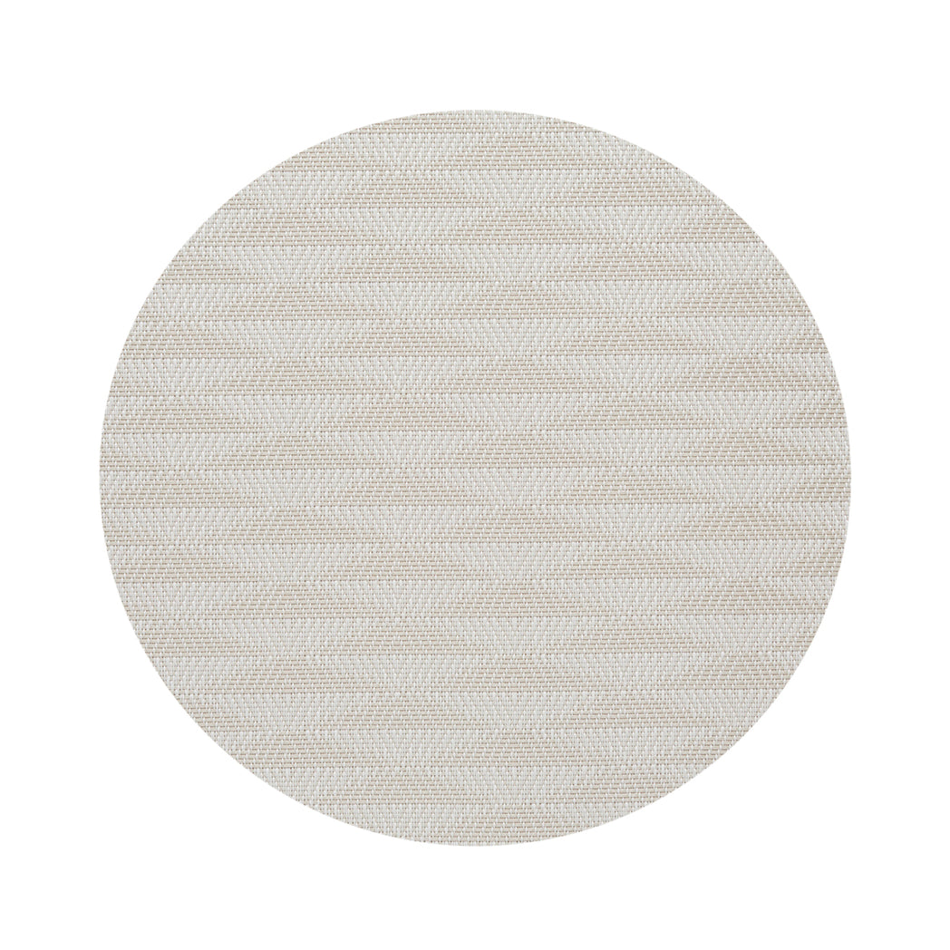 Round Placemats in Light Neutral Beige Tones