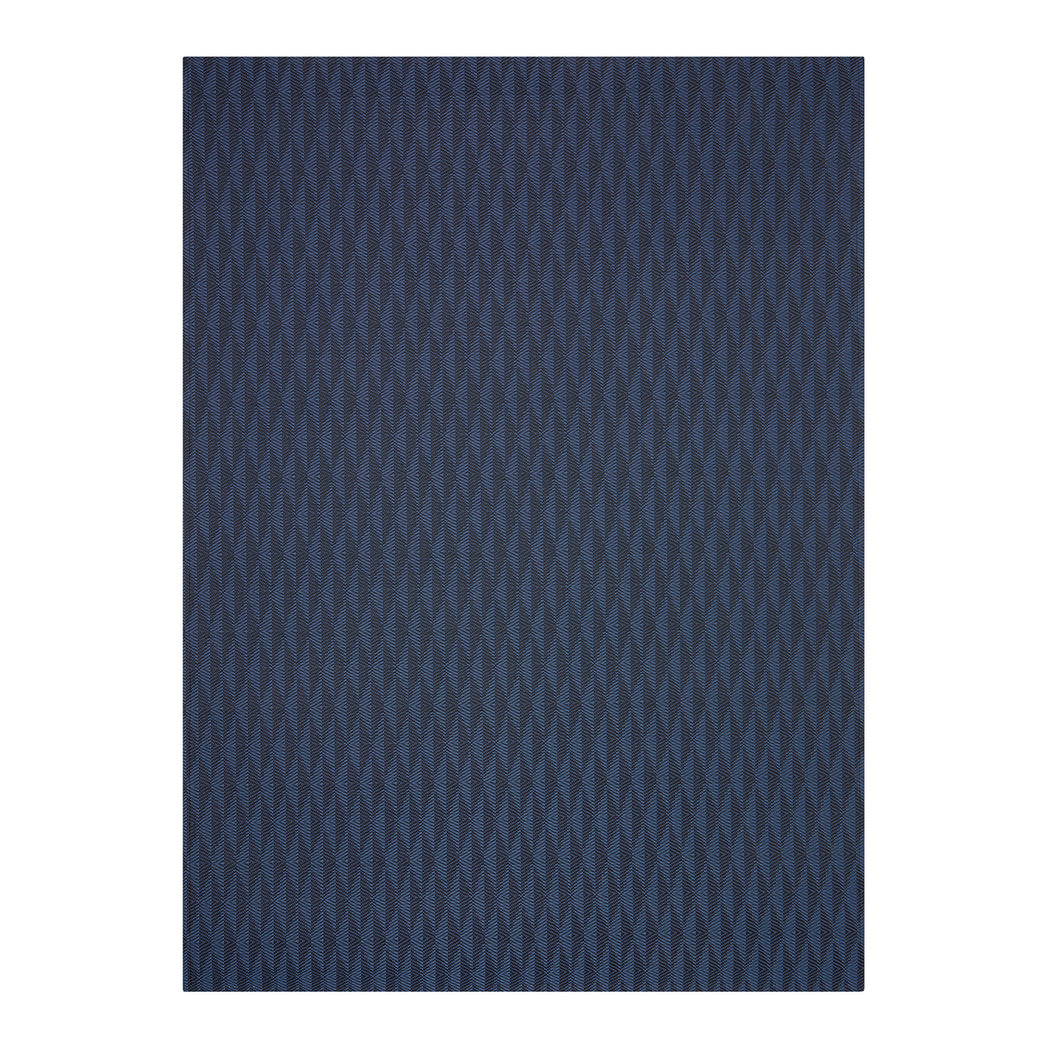 Sapphire Woven Floor Mat in Dark Navy Blue