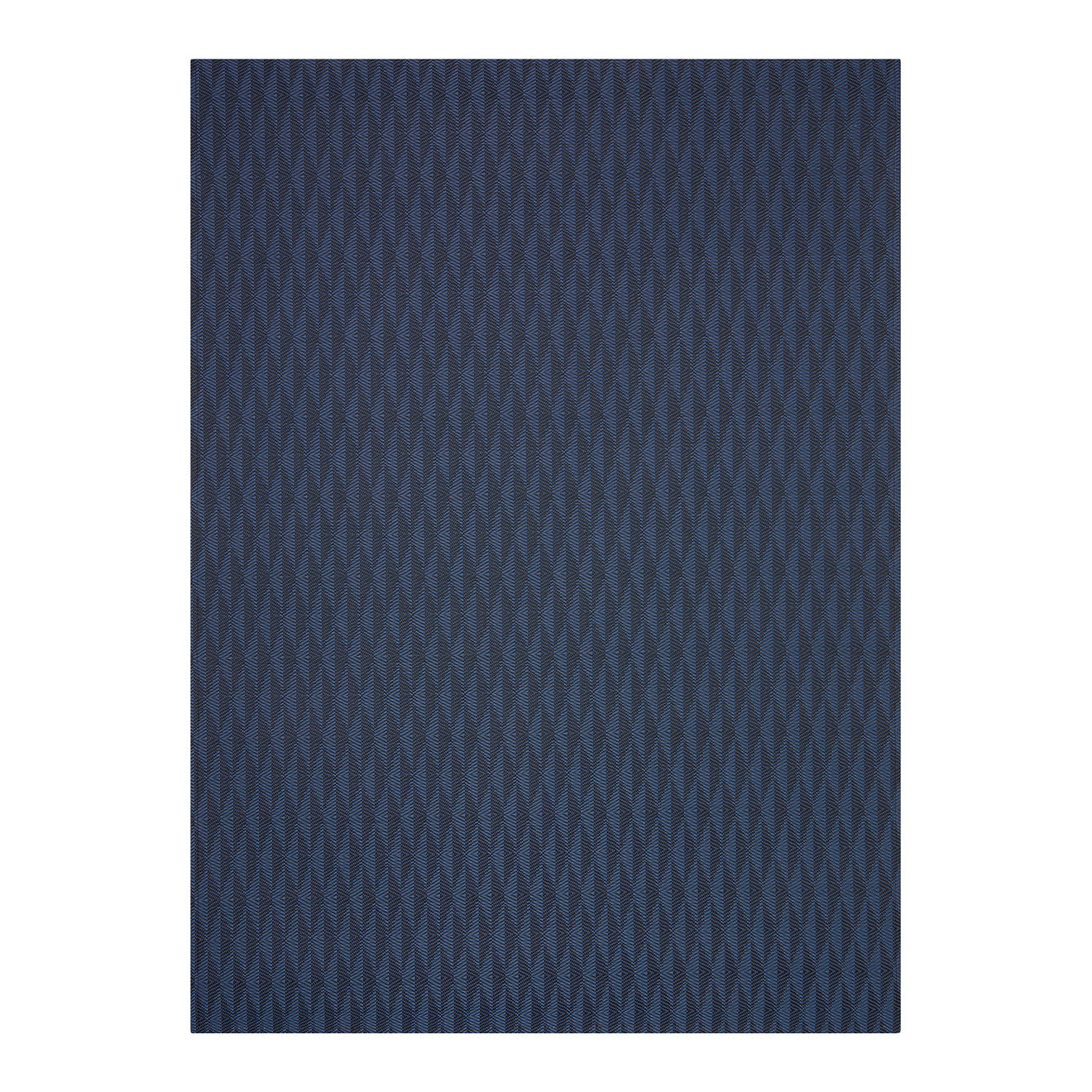 Sapphire Woven Floor Mat in Dark Navy Blue