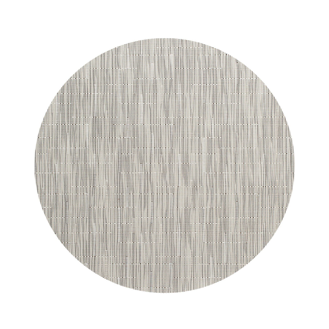 Round Placemats in Light Neutral Beige with Dark Greige