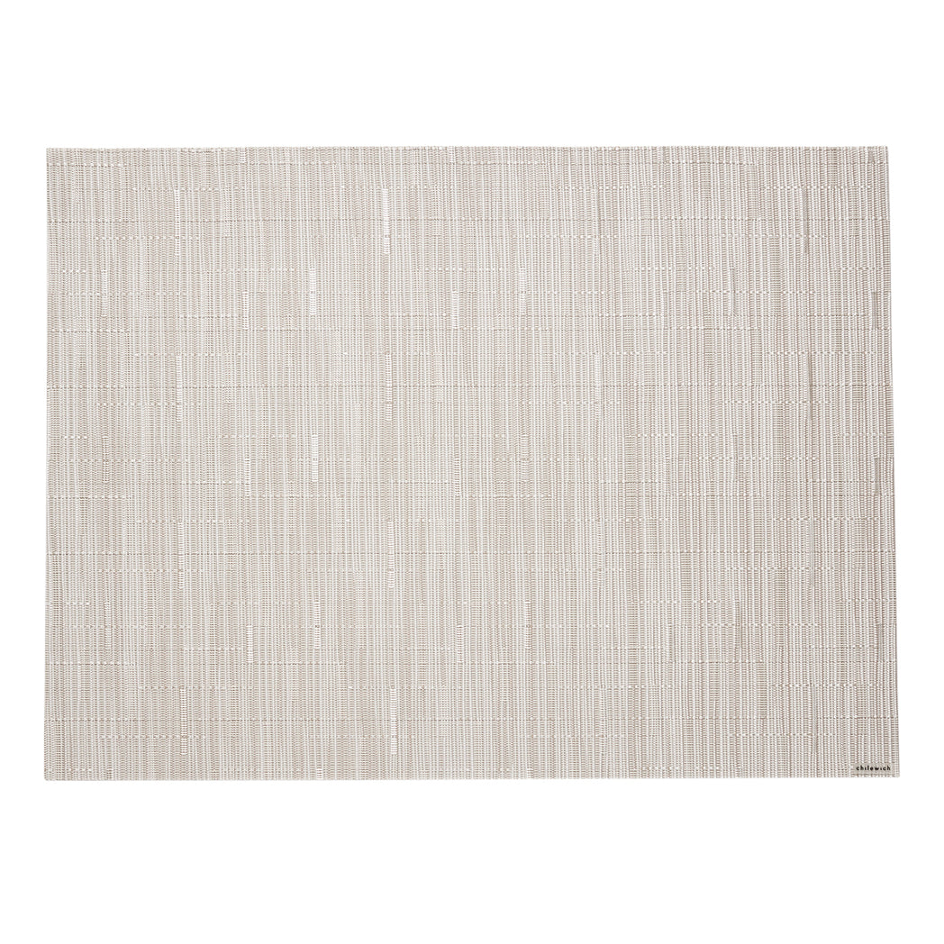 Rectangle Placemats in Light Neutral Beige With White