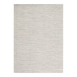 Rectangle Woven Floor Mat in Light Neutral Beige With White