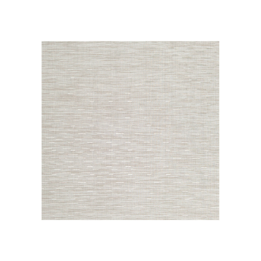 Coconut Woven Floor Mat in Light Neutral Beige With White