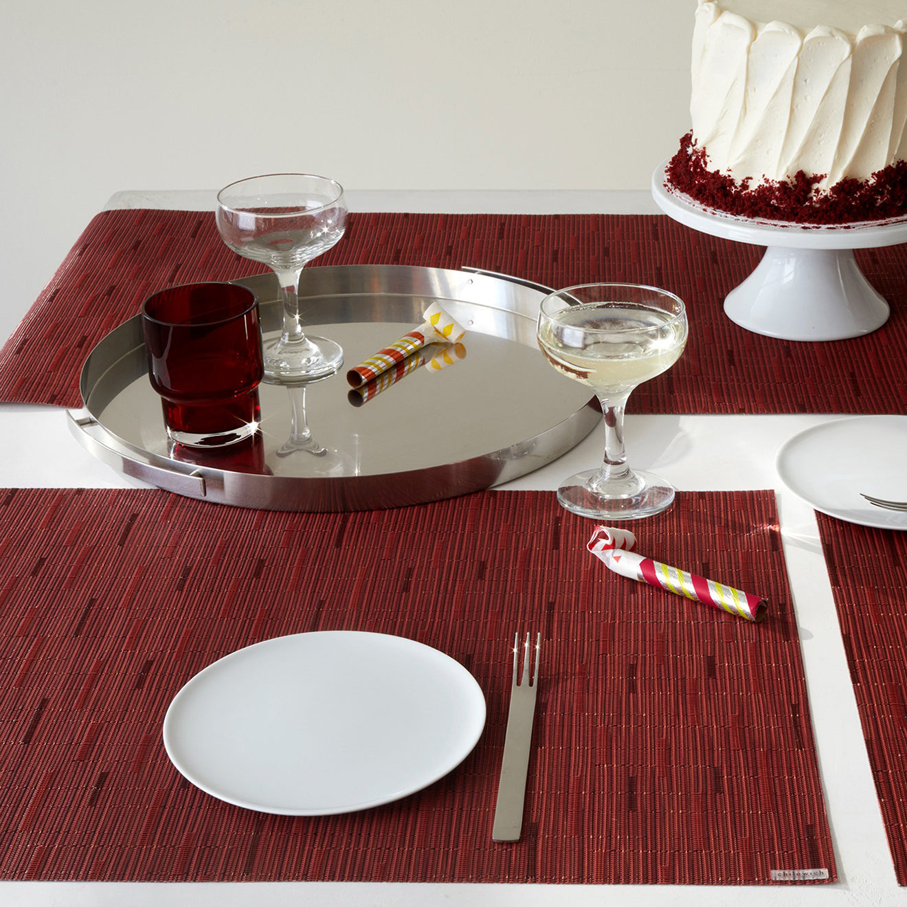 Bamboo Placemats - Cranberry