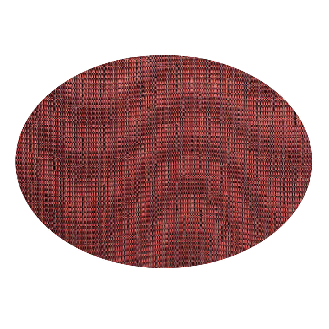 Oval Placemats in Dark Red