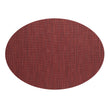 Oval Placemats in Dark Red