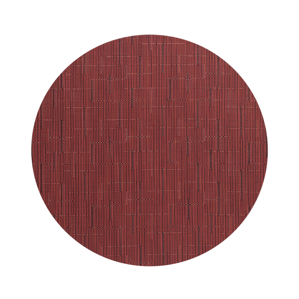 Round Placemats in Dark Red